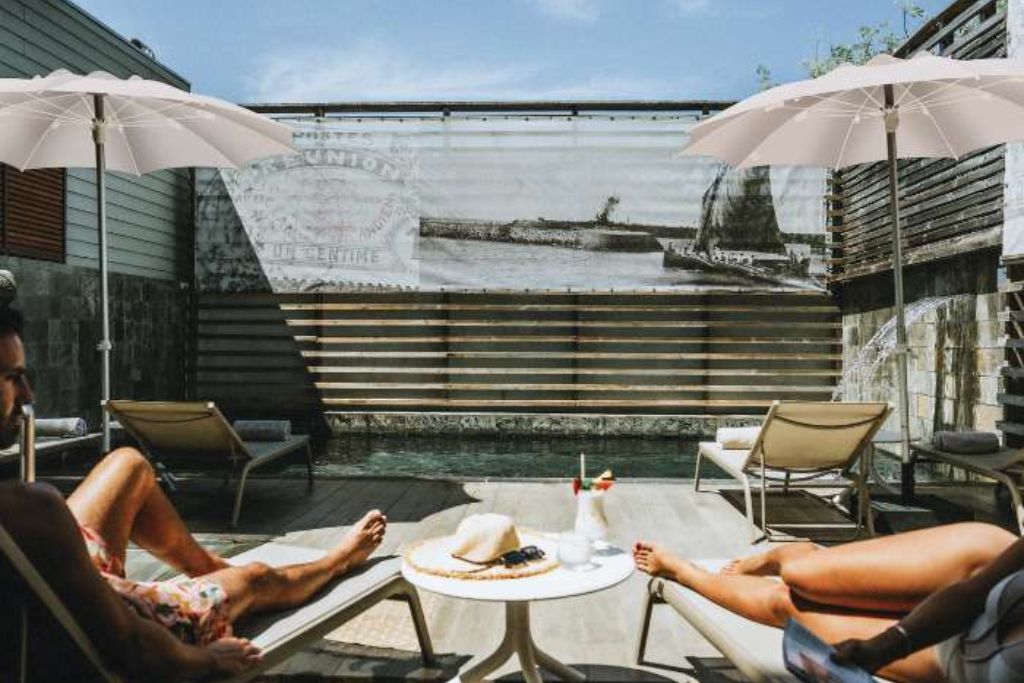 Piscine chauffée à l'hôtel Le Saint-Pierre