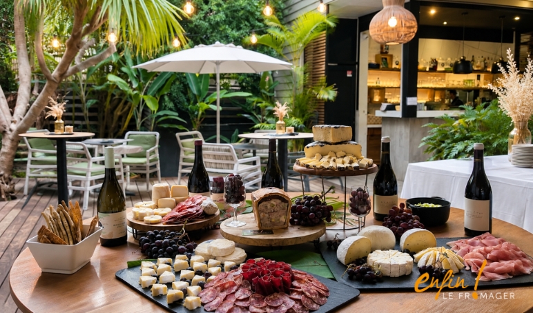 Ateliers fromages et vins au patio du Jardin de Pierre